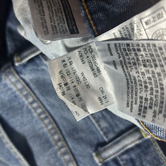 Levi's 560 Mens Jeans Loose Fit Tapered Leg Blue 40x30 - Picture 7 of 16